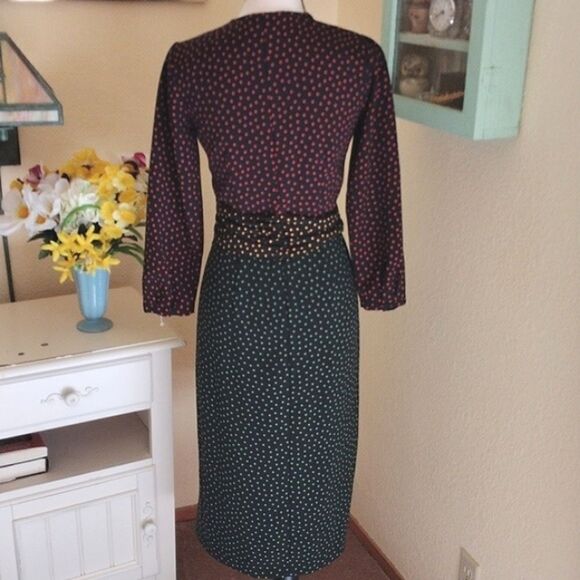 Zara Woman True Wrap Polka Dot Dress - Picture 6 of 11